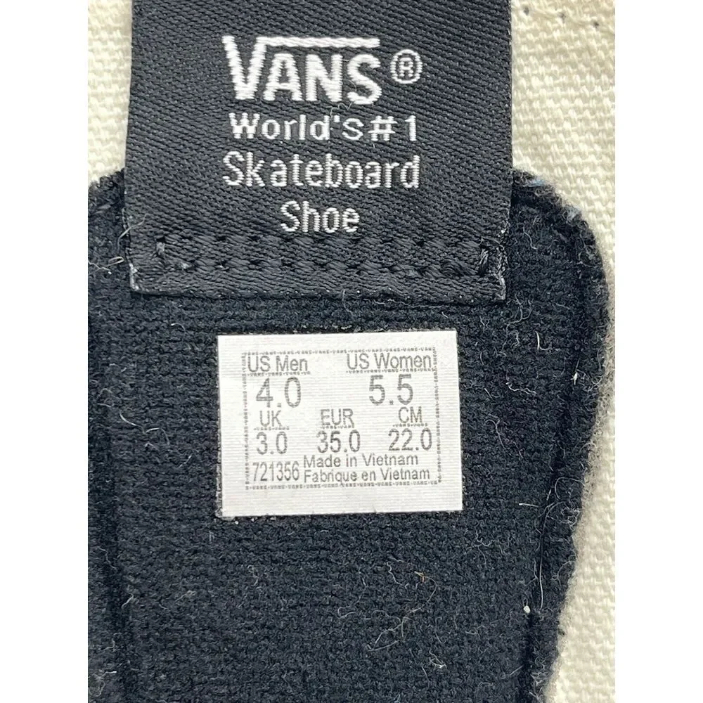 VANS SK8-Mid Black Embroidered Rose Skate Sneakers Shoes Women's‎ 5.5